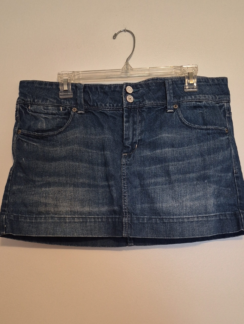 American Eagle Outfitters Blue Denim Mini Skirt Sz 14